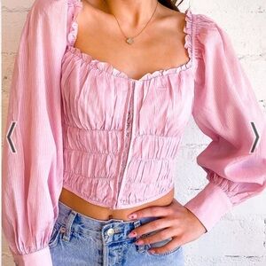 NWOT ASTR the label Pink Amber Top